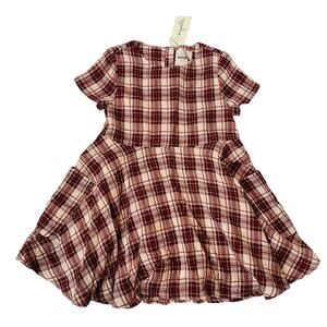 NWT Vignette 8Y Burgundy Plaid Debbie Dress